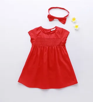 baby red frock design