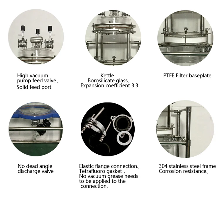 Jacketed Glass Reactor Fully Customizable 10l 20l 50l 100lchemical ...