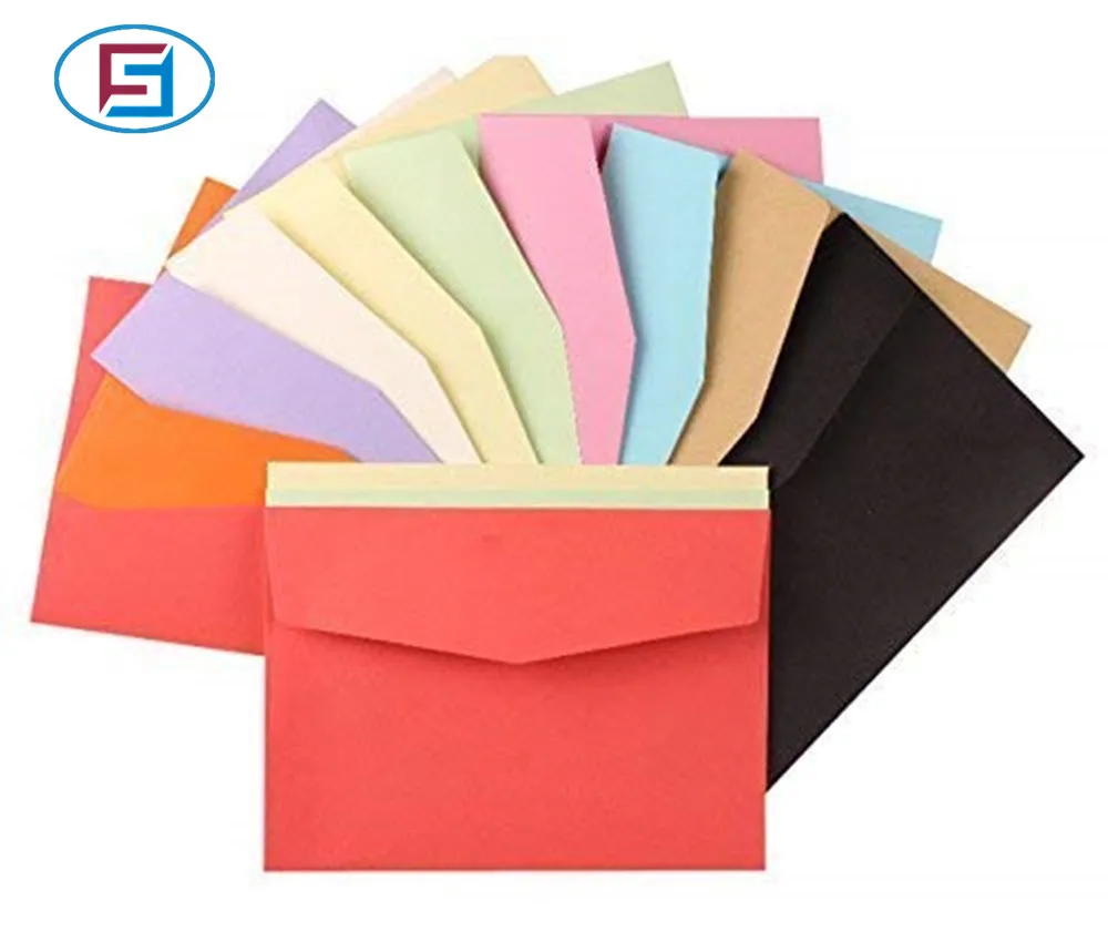 Simple Type Custom Envelope Printing Wedding Colored Paper Mailing