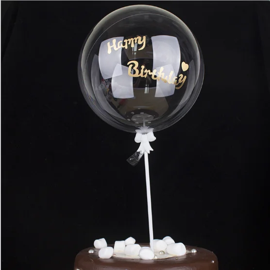 Clear Transparent Bubble Bobo Balloon With Lette