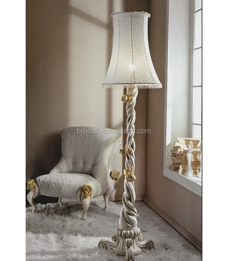 Vintage Style Antiquated Armchair And Floor Lamp Golden Trim Antique Wood Carvig Sitting Room Furniture Country Chair Product On Alibaba Vintage Style Antiquated Armchair And