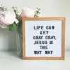 Cross-border original handmade felt letter message board 25*25cm wooden photo frame - with 460 letters