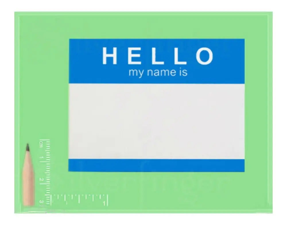 Immuson 200 Name Tag Labels Colorful Border Name Tag Stickers School Office Party Stickers