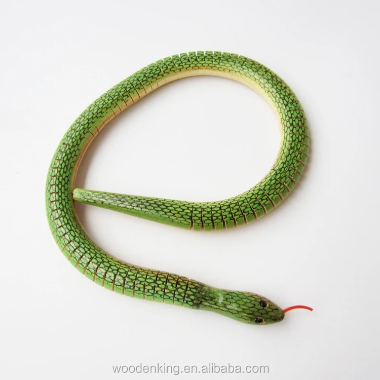 バイオミメティックスプレー塗装動物工芸品シミュレーション子供の動く木製のヘビのおもちゃ Buy Snake Toy Toy Snake Wooden Animal Toy Product On Alibaba Com