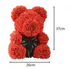Teddy 9 Inch Gift Mother's Day Bubble Rose Bear Rose Bear Flower for Wedding Birthday
