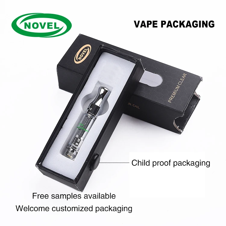 Custom empty 510 thread cbd 1ml vape pod cartridge cbd holder packaging box