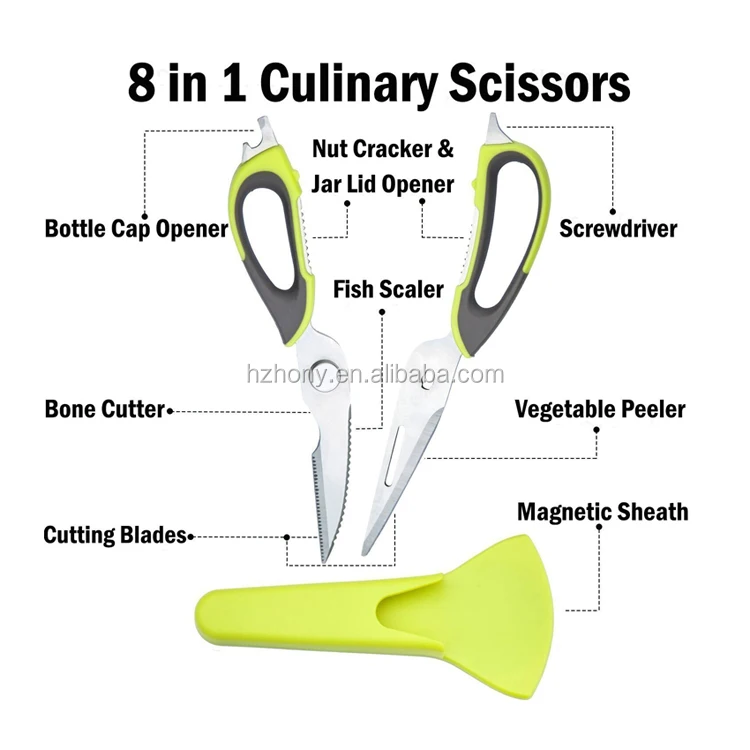 Multifunction Comeapart Easy To Clean Kitchen Shears Best Detachable