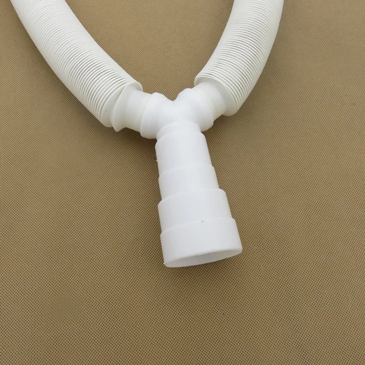 Double Plastic Drain Hose Sink Waste Hose Crinkle Hose Flexible Pipe