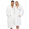 100% Cotton white Unisex Dressing Gown Hotel Terry Bathrobe
