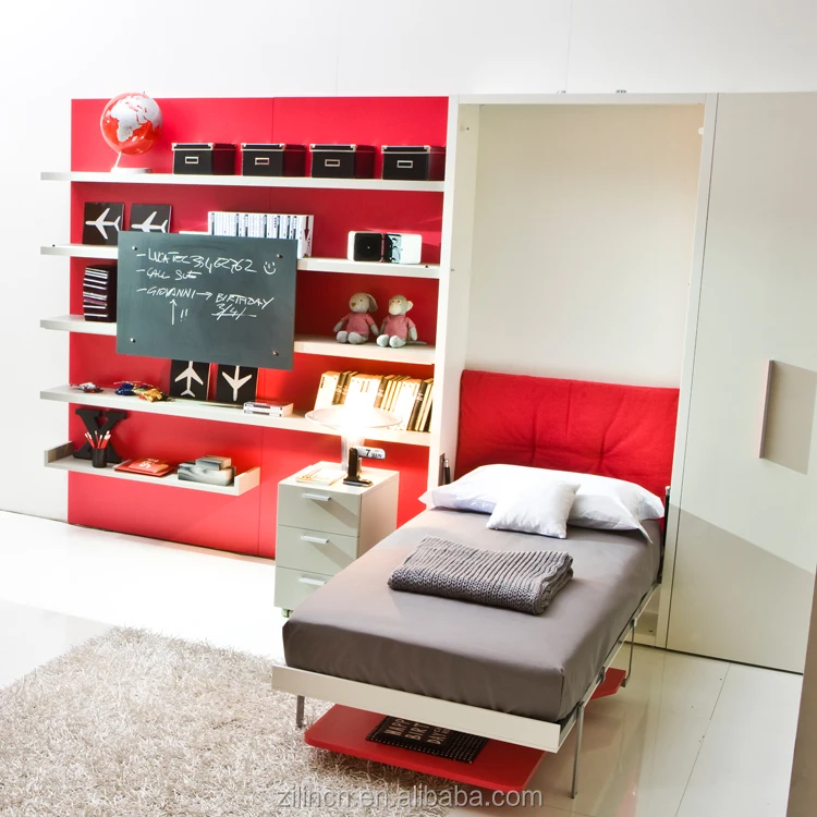 Creative Smart Furniture With Bookshelf And Office Table,Smart Wall