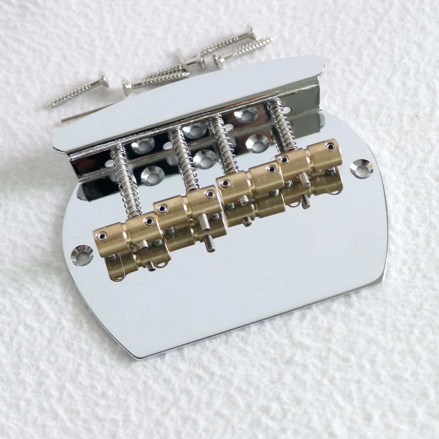 Musicman Style 4 String Electric Bass Guitar Bridge With Brass Saddle