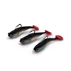 12cm Sea fishing Soft Bait Worm Lure 3D Eyes Soft Plastic Lead Swimbait Fish Shape Fishing Tackle