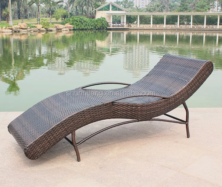 Wooden Outdoor Chaise Lounge l15