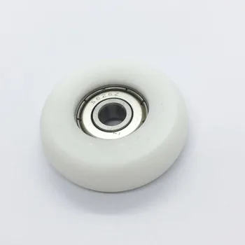 32mm 38mm Flat Round Plastic Nylon Roller Wheel With Bearing For ...