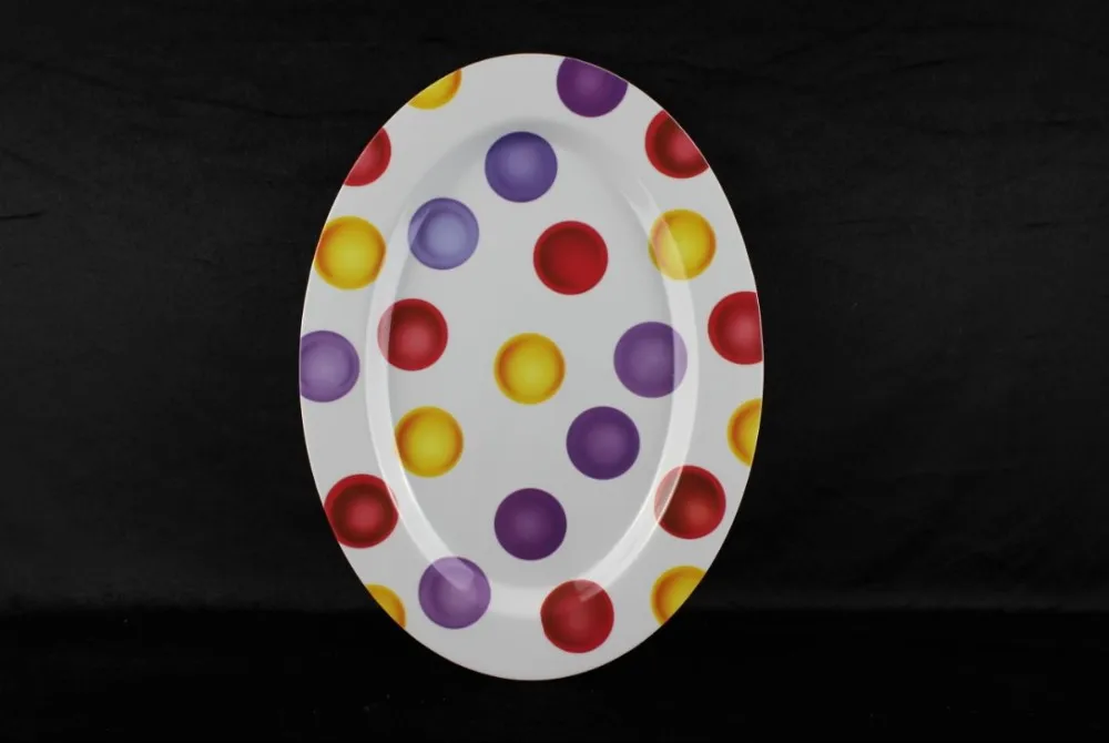100% melamine fruit salad plate