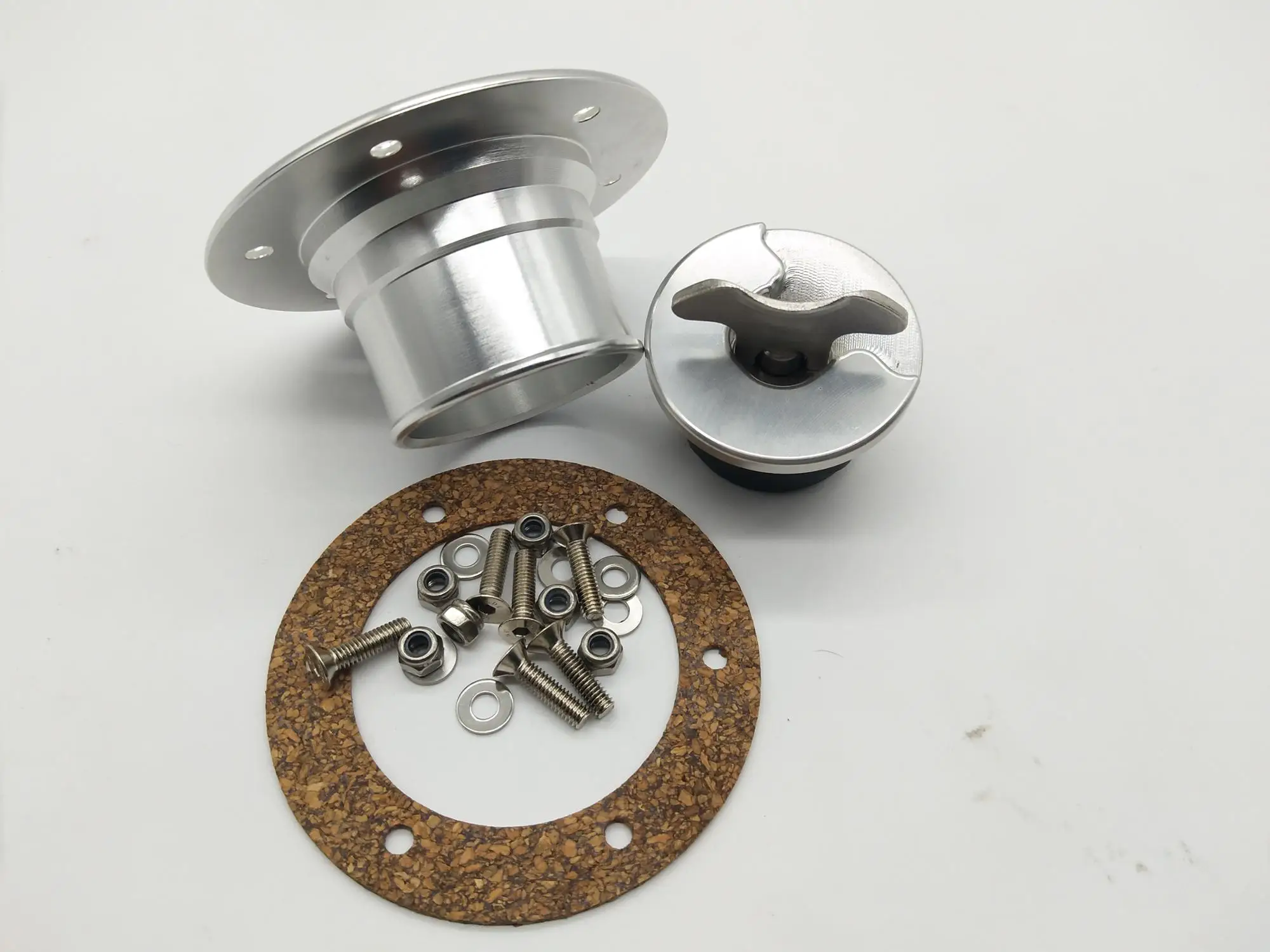 Aluminum Billet Oil Tank Cap/cover Flush Mount 6 Bolt Opening Id 35.5mm