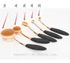 5 toothbrush makeup brush 246810 black rose gold 5 toothbrush makeup brush set