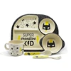 Bio 5 Pieces Batman Bamboo fiber dinnerware Sets with spoon and fork for kids