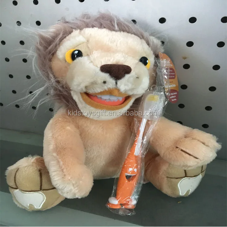 Dental Kids Cute Plush Eucational Brushing Big Tooth Dinosaur Toy Buy