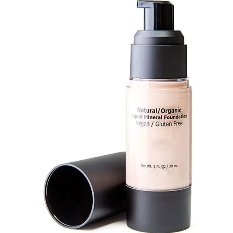 All Natural 90 Organic Safe For Sensitive Skin Light Liquid Mineral Foundation Makeup Buy