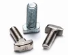 Carbon Steel, Stainless Steel/Square/ T Head Bolt with Hex Nut and Washer M8*30 T slotted bolt 45 series