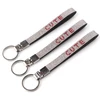 write your own name bling keychain