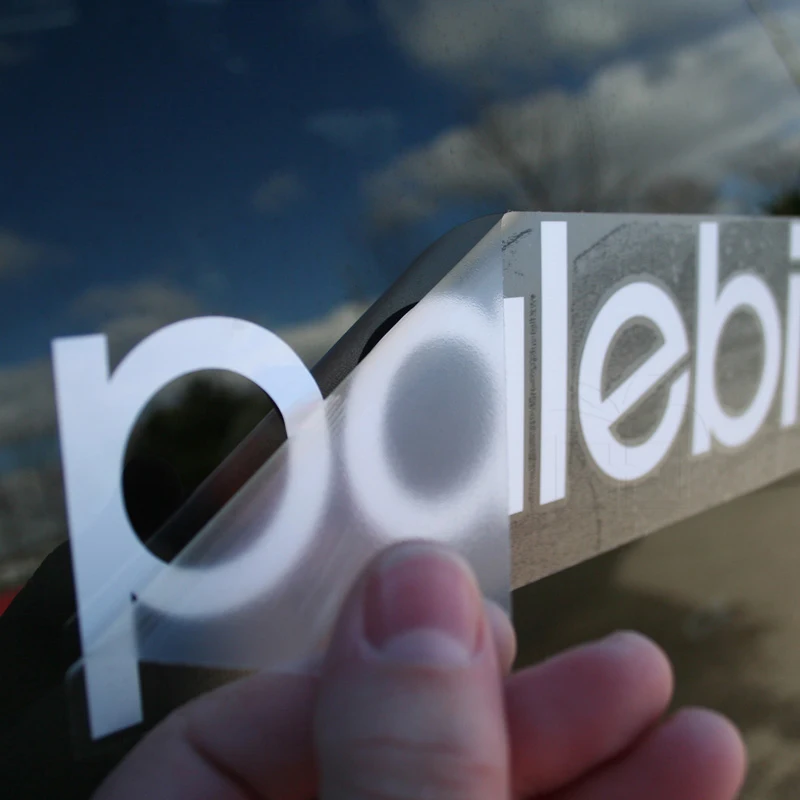 Outdoor Use Die Cut Custom Logo Car Window Premask Decals Vinyl