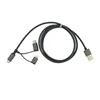 USB2.0 AM TO Micro2.0 TYPE-C2.0 three in one Data Detachable Charger Usb Charging Cable 3 in 1 USB Type C Cable Fast Charger