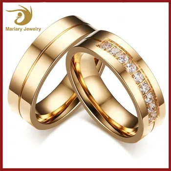 Ally Express Cheap Engagement And Wedding Ring Set New Gold Finger