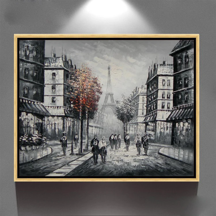 Betere Schilderijen Art Met Frame Zwart-wit Wall Art Parijs Straat EV-29