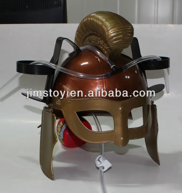 Plastic Toy Viking Style Helmet With Drink Holders Roman Helmet - Buy Roman Helmet,Helmet With ...