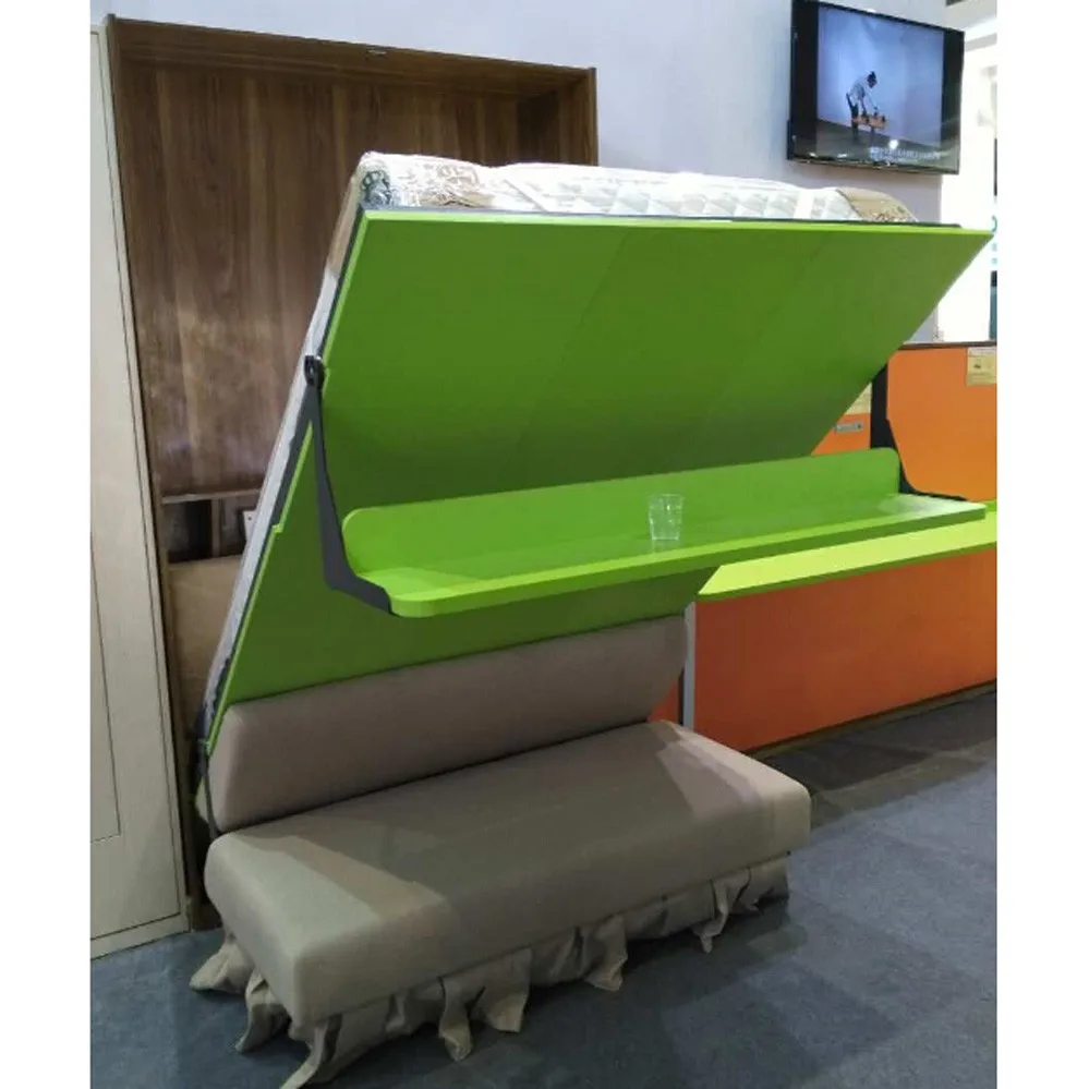 Space Saving Mechanism For Vertical Type Murphy Hidden Wall Bed With