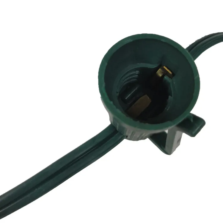 Outdoor Rated C9 Empty Socket Light Line Bulk Christmas Light Spool 1000 Ft 500' 300' Buy C9