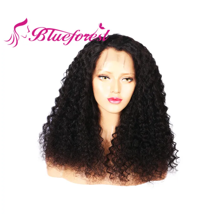 Oprah Sexi Women Virgin Mongolian Curly Full Lace Long Human Hair Wig 