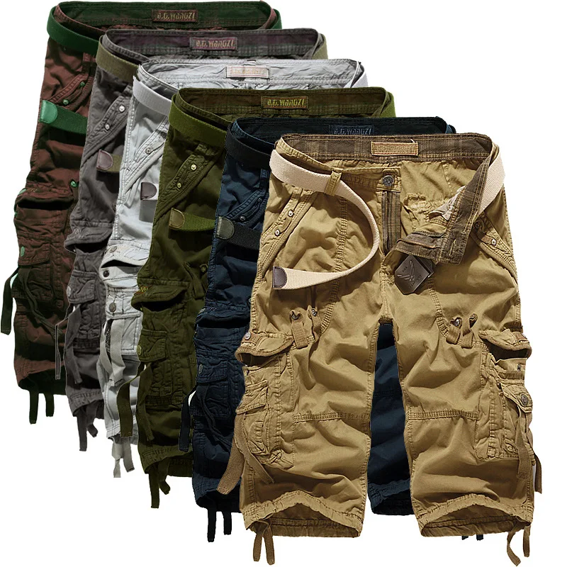 In Stock Wholesale Custom Design Blank Plain Mens Cargo Pants Short ...