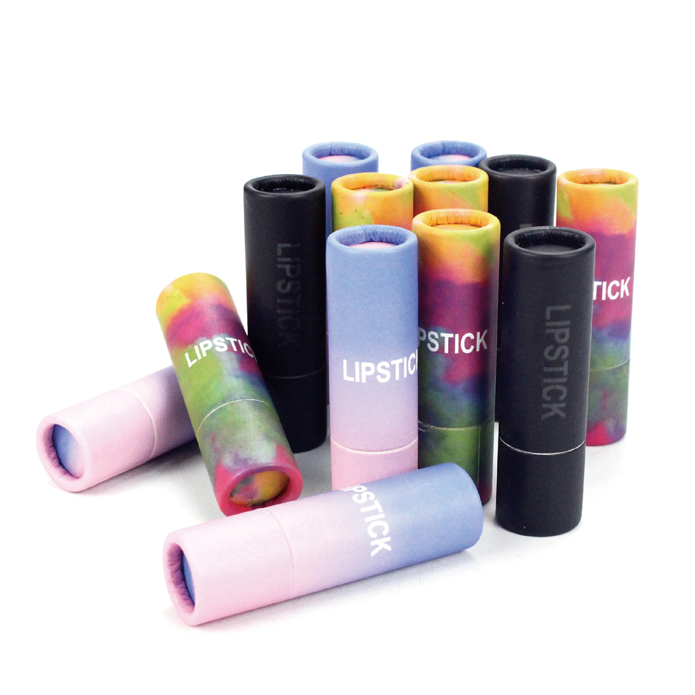 Eco Friendly Lipstick Tube In Custom Logo Print Push Up Paper Tube For Lip Balm Buy Lipstick