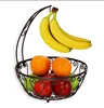 OEM Houseware Fruit Basket Bowl with Banana Tree Hanger