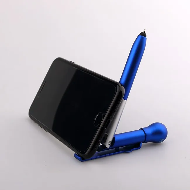 5 In 1 Multifunction Ball Pen Phone Holder Light Up Stylus Pen With Led