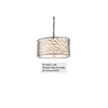 american style two tiers iron cage round shape glass diffuse pendant light