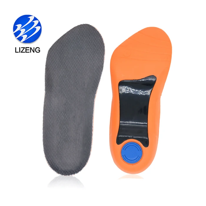 Hard Plastic And Pu Orthotic Shoe Insole 3/4 Length With