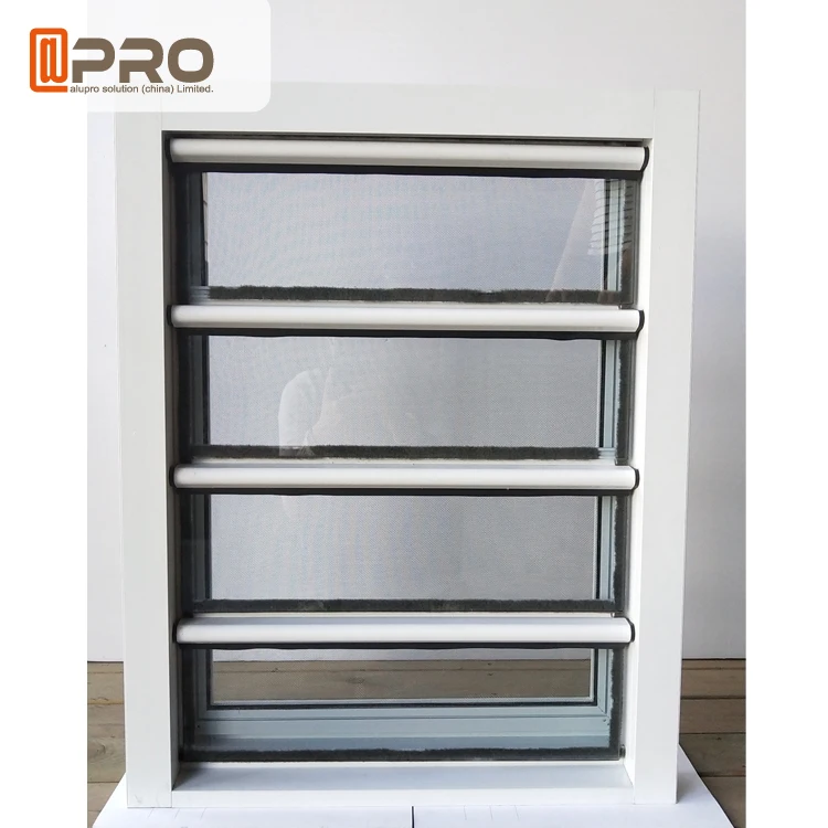 Customized Aluminum Profile Glass Corner Aluminium Fixed Windows Aluminium Glass Louver Window