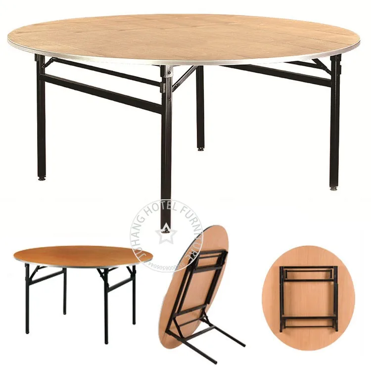 Wholesale Hotel Round Wooden Folding Banquet Table Buy Hotel Banquet Table,Wooden Banquet