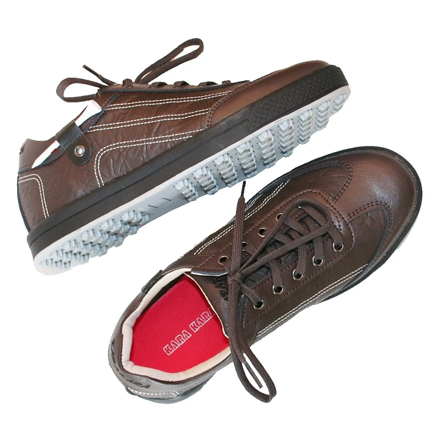 KARAKARA Spike-less Golf Shoes, KR-402, 5 Colors, (Brown, White, Snake Burgundy, Snake White, Black) 250 -280mm, Man & Women