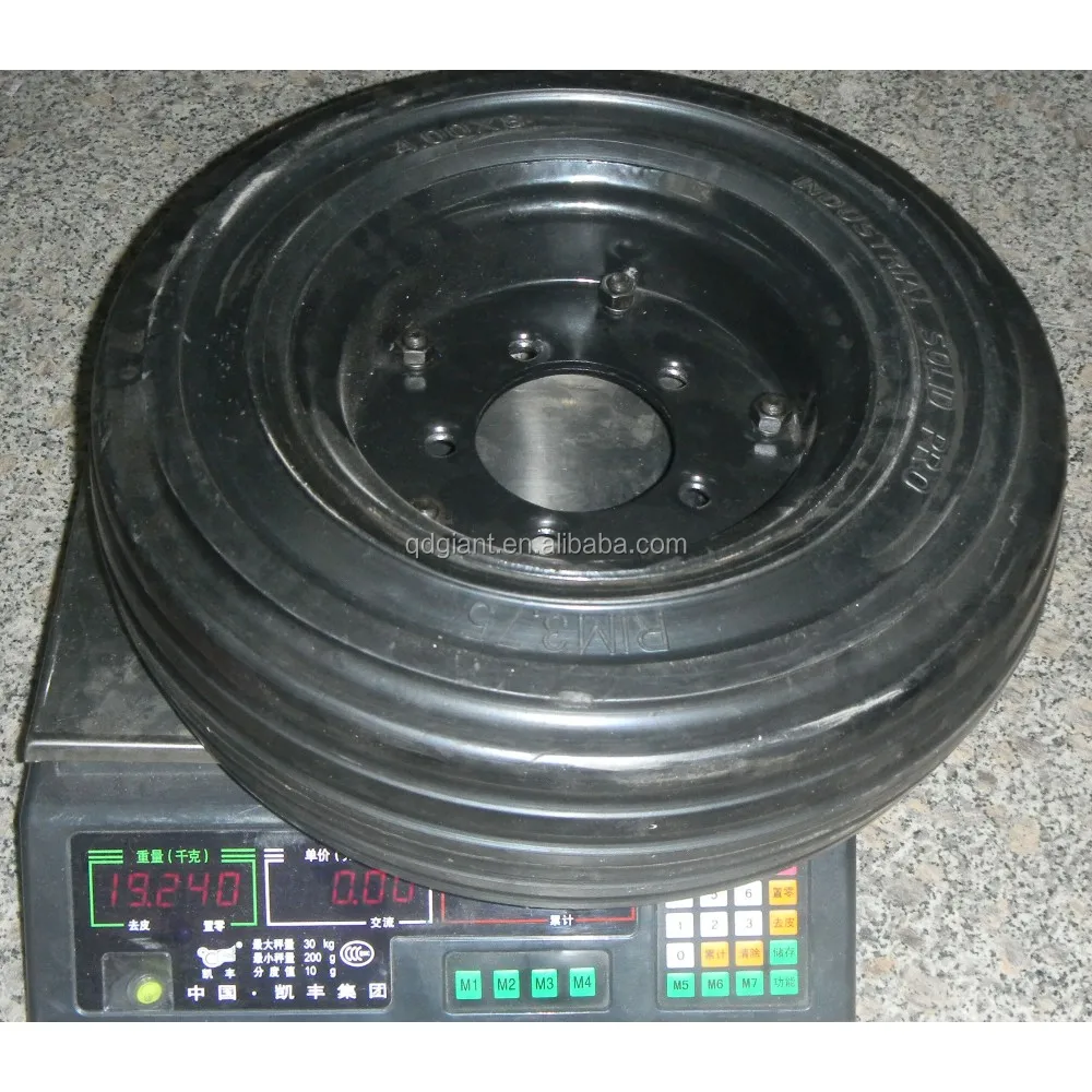 Supply 4.00-8 tubeless solid wheel barrow wheel