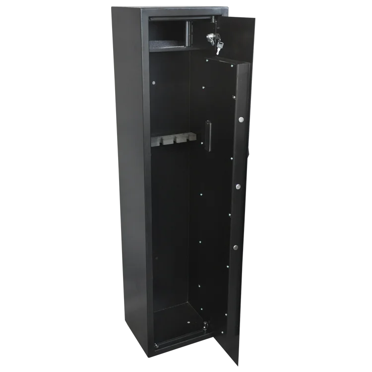 3 Rifle Storage Gun Safe Firearm Lock Box Lockbox Steel Heavy Duty