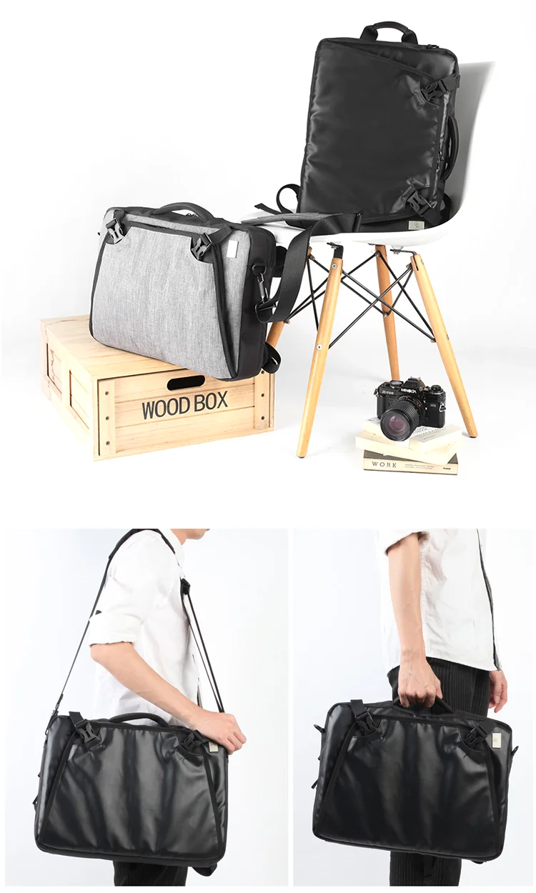 2018 Multifunction urban waterproof traveling daily laptop messenger briefcase rucksack satchel back pack backpack bag for men