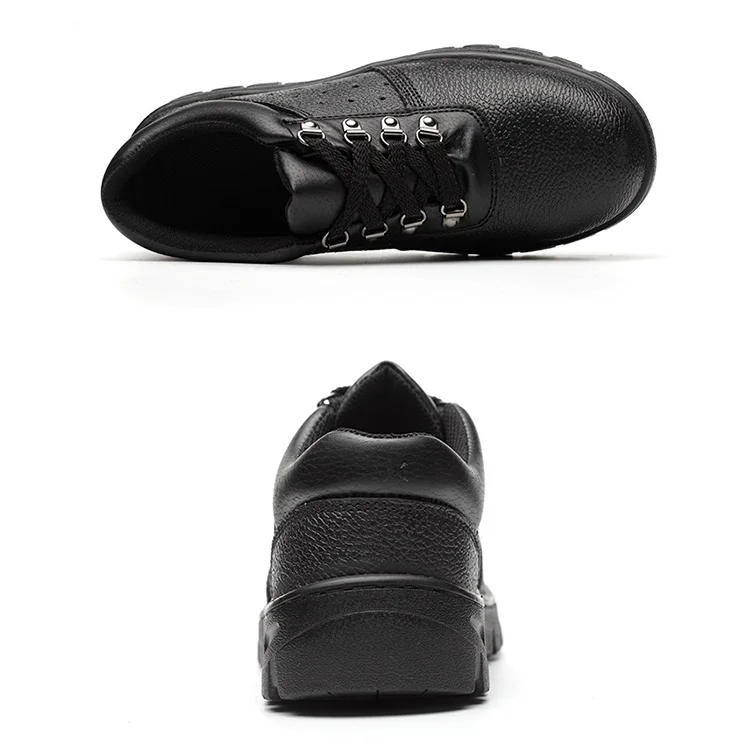 Black Leather Breathable Woodland Safety Shoes Buy Woodland Safety