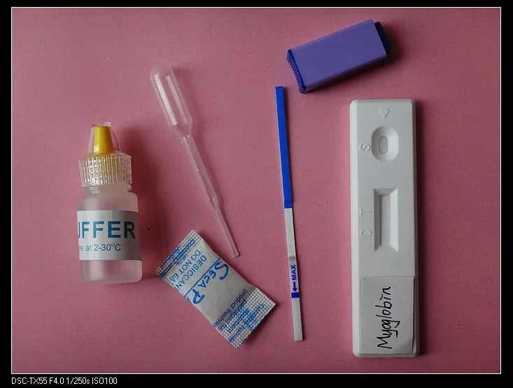 One Step Myoglobin Test Kit Device For Cardiac Marker Test In Serum