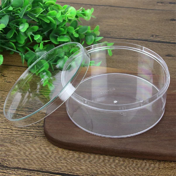 Factory Price Food Grade Round Plastic Box Packaging For Cookies With