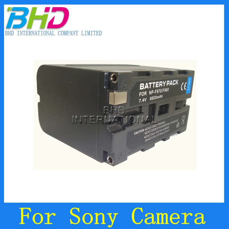 6600mAh 7.4V camera battery for Sony NP F970 F960